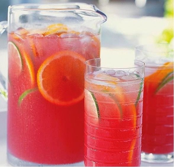 Chilled Cranberry & Apple Lime Punch
